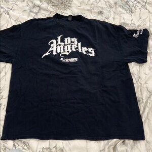 Gildan Navy Blue 'Los Angeles' Graphic Tee